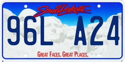 SD license plate 96LA24