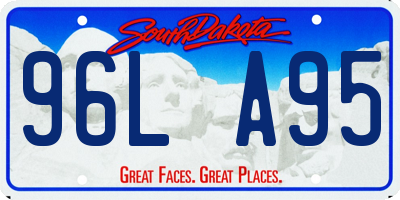 SD license plate 96LA95