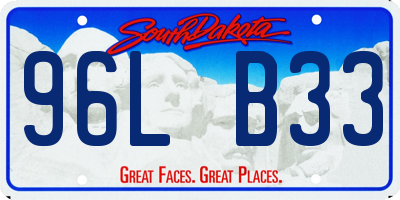 SD license plate 96LB33