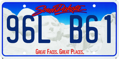SD license plate 96LB61