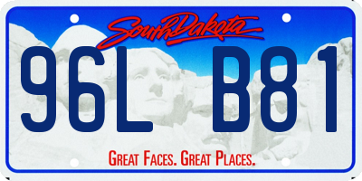SD license plate 96LB81