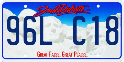SD license plate 96LC18