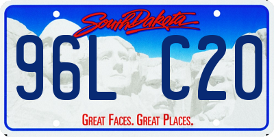 SD license plate 96LC20