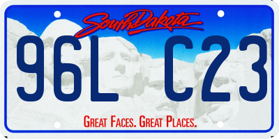 SD license plate 96LC23