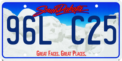 SD license plate 96LC25
