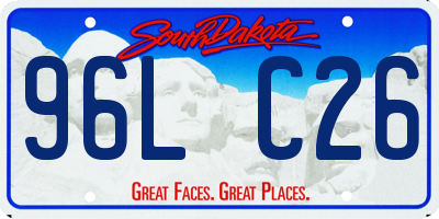 SD license plate 96LC26