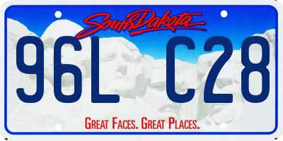 SD license plate 96LC28
