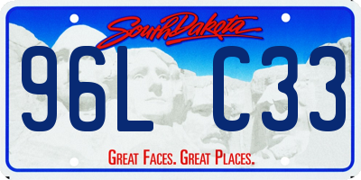 SD license plate 96LC33