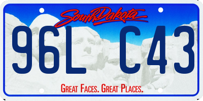 SD license plate 96LC43