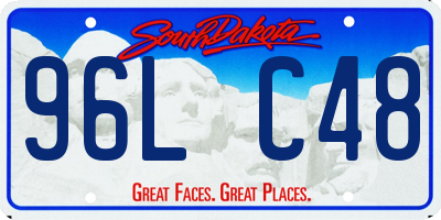 SD license plate 96LC48