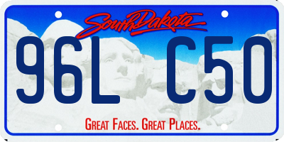 SD license plate 96LC50