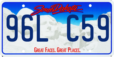 SD license plate 96LC59