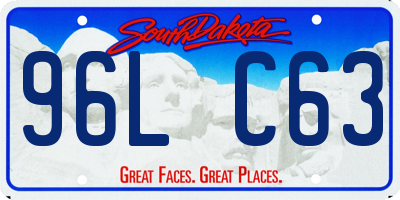 SD license plate 96LC63