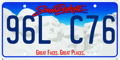 SD license plate 96LC76