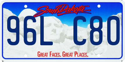 SD license plate 96LC80