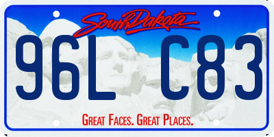 SD license plate 96LC83