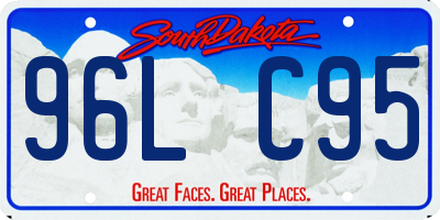 SD license plate 96LC95