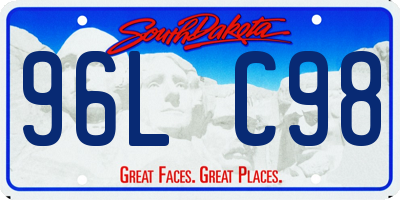 SD license plate 96LC98