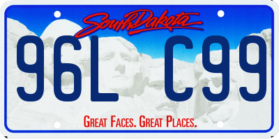 SD license plate 96LC99