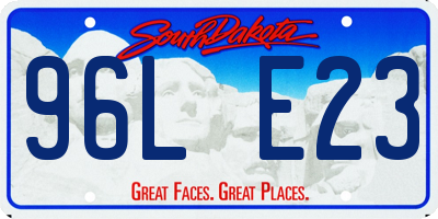 SD license plate 96LE23