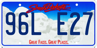 SD license plate 96LE27