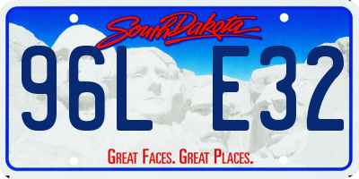 SD license plate 96LE32
