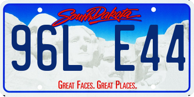 SD license plate 96LE44