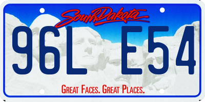 SD license plate 96LE54