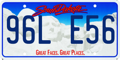 SD license plate 96LE56