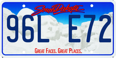 SD license plate 96LE72