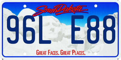 SD license plate 96LE88