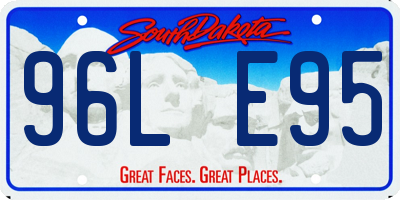 SD license plate 96LE95