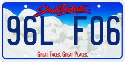 SD license plate 96LF06