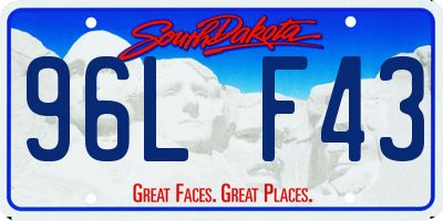 SD license plate 96LF43
