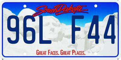 SD license plate 96LF44