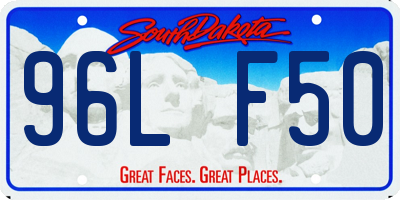 SD license plate 96LF50
