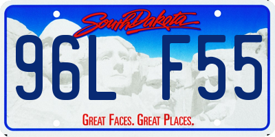 SD license plate 96LF55