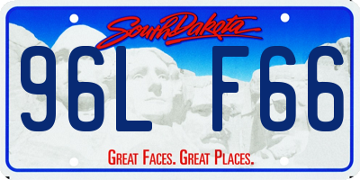 SD license plate 96LF66