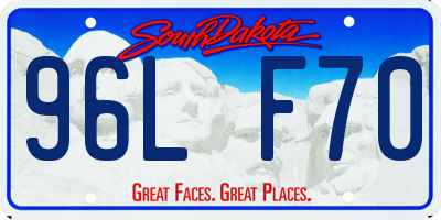 SD license plate 96LF70
