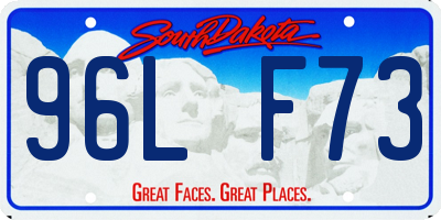 SD license plate 96LF73