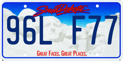 SD license plate 96LF77
