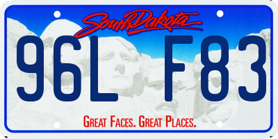 SD license plate 96LF83