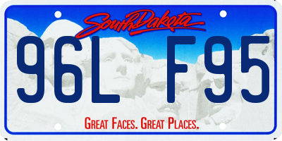 SD license plate 96LF95