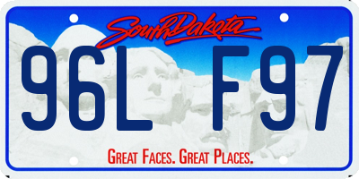 SD license plate 96LF97
