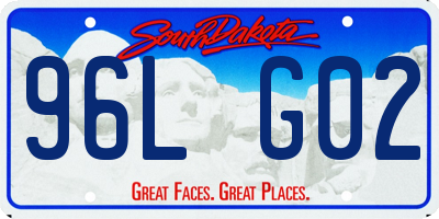 SD license plate 96LG02
