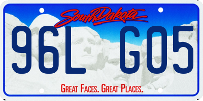 SD license plate 96LG05