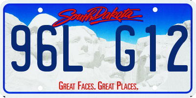 SD license plate 96LG12