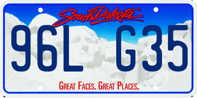 SD license plate 96LG35
