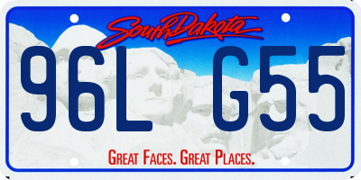 SD license plate 96LG55
