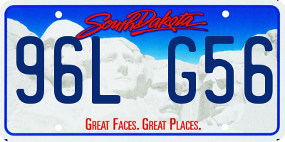 SD license plate 96LG56